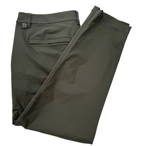 Lululemon Commission Pant Men 37 Olive Green ABC Classic Fit Warpstreme Trousers